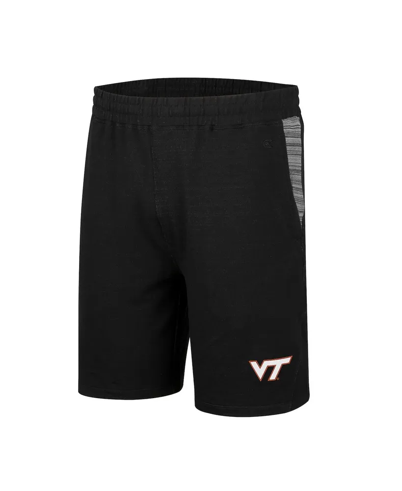 Men's Colosseum Black Virginia Tech Hokies Wild Party Tri-Blend Shorts