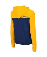 Women's Colosseum Gold and Navy Cal Bears Aidan Half-Zip Hoodie