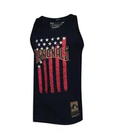 Men's Mitchell & Ness Navy Washington Nationals Cooperstown Collection Stars and Stripes Tank Top