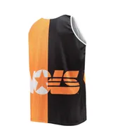 Men's Mitchell & Ness Peyton Manning Black, Tennessee Orange Volunteers Sublimated Player Big and Tall Tank Top