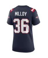 Women's Nike Lawyer Milloy Navy New England Patriots Game Retired Player Jersey