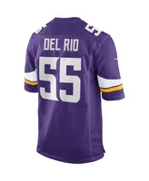 Men's Nike Jack Del Rio Purple Minnesota Vikings Game Retired Player Jersey