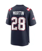 Men's Nike Curtis Martin Navy New England Patriots Game Retired Player Jersey