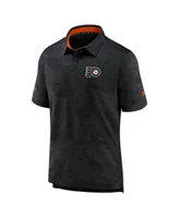 Men's Fanatics Black Philadelphia Flyers Authentic Pro Rink Polo Shirt