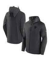 Men's Fanatics Heather Charcoal Pittsburgh Penguins Authentic Pro Road Tech Full-Zip Hoodie Jacket