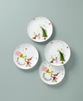 Lenox Merry Grinchmas Accent Plates, Set of 4