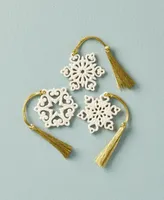 Lenox Mini Snowflake 3-piece Ornament Set