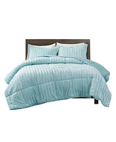 Madison Park Duke Reversible Faux Fur 3-Pc. Comforter Set