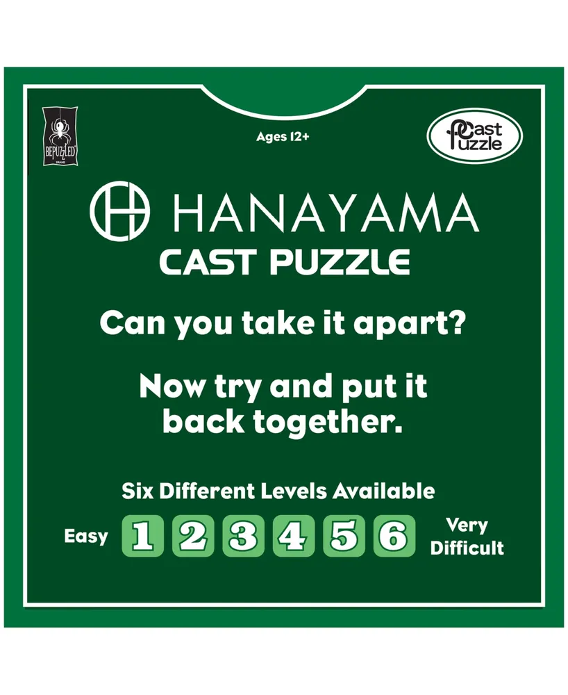 Bepuzzled Hanayama Dice Level 3 Cast Puzzle Set, 4 Piece