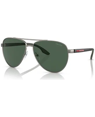 Prada Linea Rossa Men's Sunglasses, Ps 52YS61-x - Silver