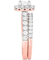 Diamond Princess Bridal Set (2 ct. t.w.) 18k White, Yellow or Rose Gold