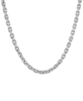 Esquire Men's Jewelry Cable Link 24" Chain Necklace, Created for Macy's