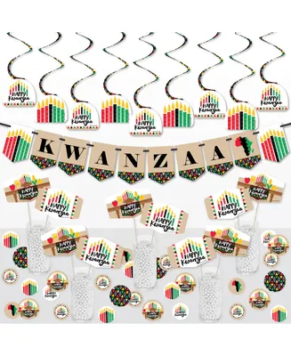 Big Dot of Happiness Happy Kwanzaa Heritage Holiday Party Supplies Decoration Kit - Decor Galore Party Pack - 51 Pieces