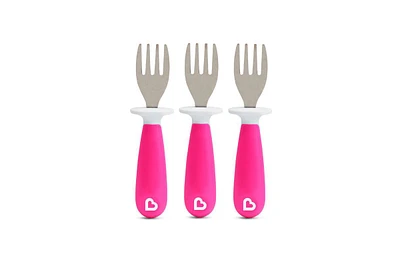 Munchkin Raise Toddler 3 Piece Fork Set, Ergonomic design