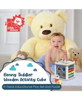 Leo & Friends Space Wooden Activity Cube