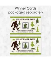 Sasquatch Crossing - Bigfoot Party Game Scratch Off Cards - 22 Ct