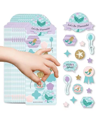 Let's Be Mermaids - Birthday Party Favor Kids Stickers - 16 Sheets 256 Stickers