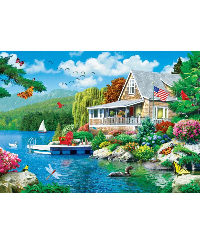 Masterpieces Signature Collection - Lakeside Memories 3000 Piece Jigsaw Puzzle - Flawed