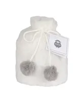 Lambs & Ivy 5 Piece Gray/White Plush Infant/Newborn Baby Gift Bag w/ Swaddle