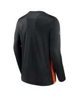 Men's Fanatics Black Philadelphia Flyers Authentic Pro Rink Performance Long Sleeve T-Shirt