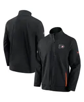 Men's Fanatics Black Philadelphia Flyers Authentic Pro Rink Coaches Full-Zip Jacket