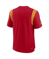 Men's Nike Red Kansas City Chiefs Sideline Tonal Logo Performance Player T-shirt