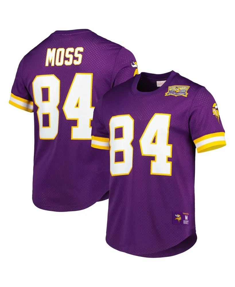 Randy Moss Minnesota Vikings Mitchell & Ness Retired Player Name & Number Long  Sleeve Top - Purple