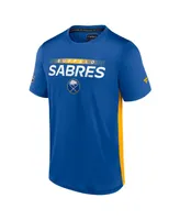 Men's Fanatics Royal, Gold Buffalo Sabres Authentic Pro Rink Tech T-Shirt