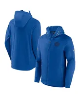 Men's Fanatics Heather Royal New York Islanders Authentic Pro Road Tech Full-Zip Hoodie Jacket