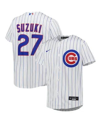 Big Boys and Girls Nike Seiya Suzuki White Chicago Cubs Home Replica Player Jersey