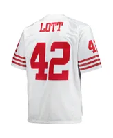 Men's Mitchell & Ness Ronnie Lott White San Francisco 49ers Big and Tall 1990 Retired Player Replica Jersey