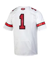 Men's Under Armour #1 White Texas Tech Red Raiders Throwback Replica Jersey