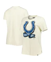 Women's New Era Cream Indianapolis Colts Chrome Sideline T-shirt