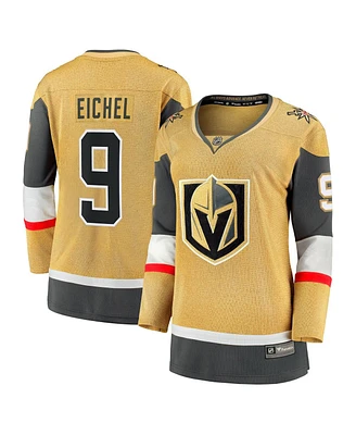 Women's Fanatics Jack Eichel Gold Vegas Golden Knights Alternate Premier Breakaway Player Jersey