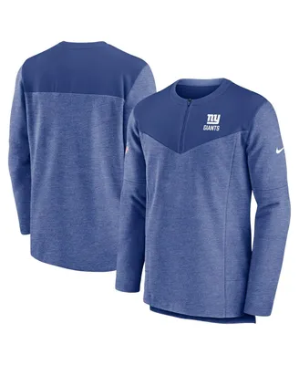 Men's Nike Royal New York Giants Sideline Lockup Performance Quarter-zip Jacket