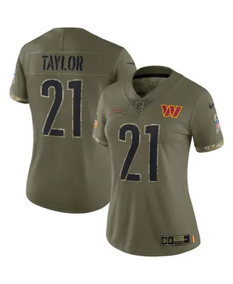 Women's Nike Sean Taylor Olive Washington Commanders 2022 Salute To Service Retired Player Limited Jersey