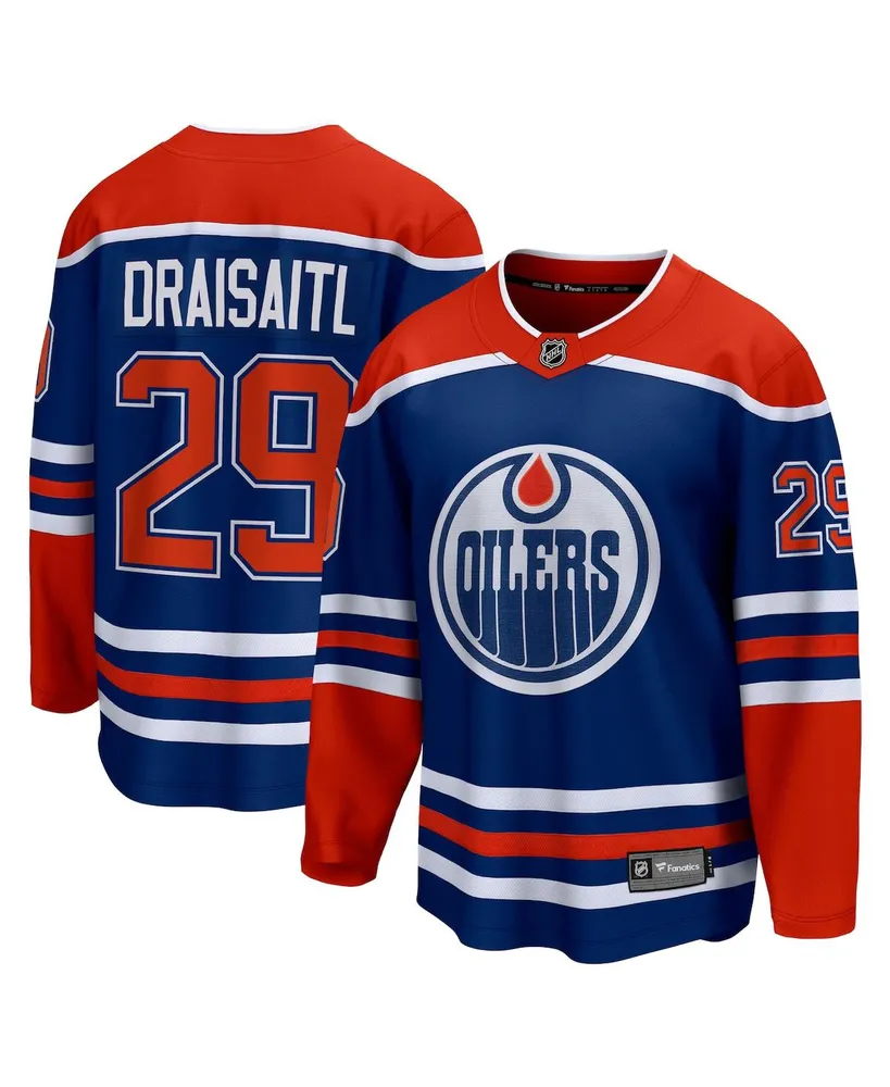 Men's Fanatics Leon Draisaitl Royal Edmonton Oilers Home Premier Breakaway Player Jersey