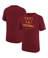 Big Boys Nike Burgundy Washington Commanders Sideline Legend Performance T-shirt