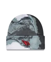 Men's New Era Black Arizona Cardinals 2022 Sideline Ink Dye Tonal Cuffed Knit Hat