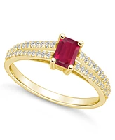 Macy's Ruby (3/4 Ct. t.w.) and Diamond (1/5 Ring