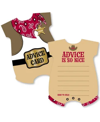 Little Cowboy - Wish Card Activities - Shaped Advice Cards Game - Set of 20