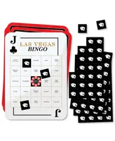 Las Vegas - Bar Bingo Cards and Markers - Casino Party Bingo Game - Set of 18