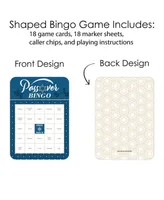 Happy Passover - Bingo Cards and Markers - Pesach Party Bingo Game - Set of 18