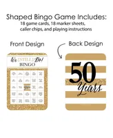 We Still Do - 50th Wedding Anniversary - Cards & Markers Bingo Game - 18 Ct