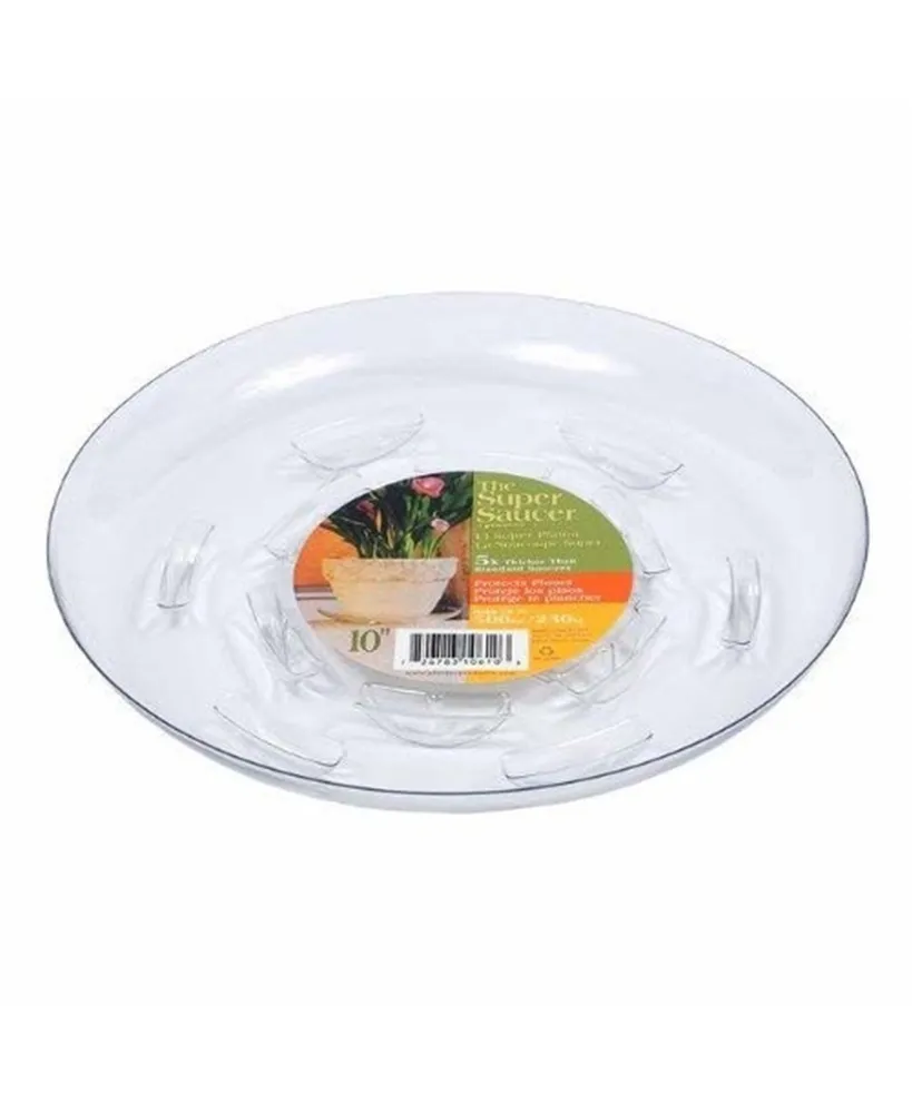 Plastec Super Plant Saucer, Plastic, Clear, 10in