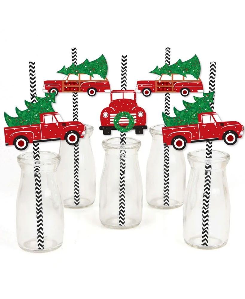 Christmas Tree Straws