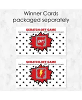 Bam Superhero - Baby Shower or Birthday Party Game Scratch Off Cards - 22 Count