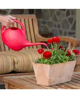 Novelty Indoor Plastic Long Spout Watering Can, Red, 0.5 Gallon