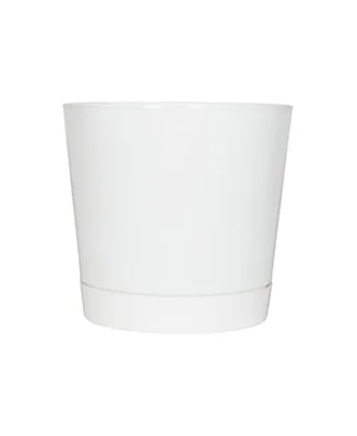 Novelty Full Depth Cylinder Pot, White, 10 Inch