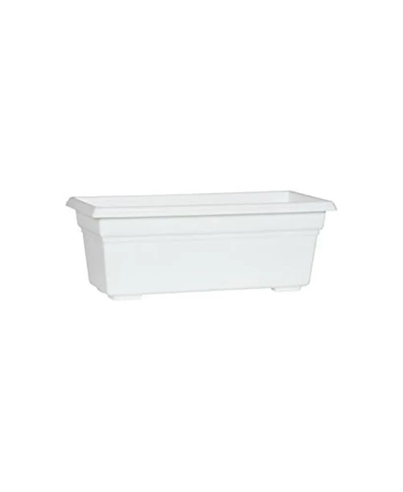 Novelty Manufacturing Countryside Flower Box, White, 18" L